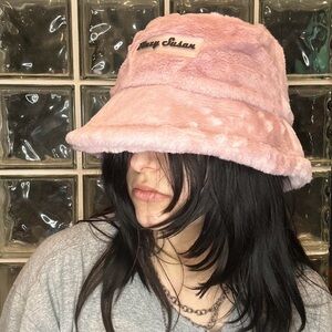 Pink Furry Blazy Susan Bucket Hat